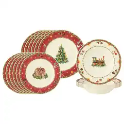 Netto Marken-Discount Seltmann Weiden Teller-Set Marieluise Weihnachtsnostalgie 18er Set Angebot
