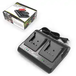 Netto Marken-Discount LEICKE Doppelladestation Dual-Slot Akku Werkzeug Ladegerät 14,4–18V 6A Angebot