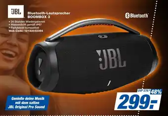 expert Techno Land JBL Bluetooth-Lautsprecher BOOMBOX 3 Angebot