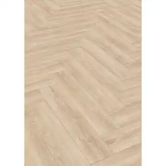 toom Baumarkt EGGER Laminat 'Nature Herringbone' EL2161 Newport Eiche creme 8 mm Angebot