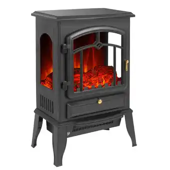 toom Baumarkt El Fuego Elektrokamin 'Como II' schwarz 2 kW Angebot