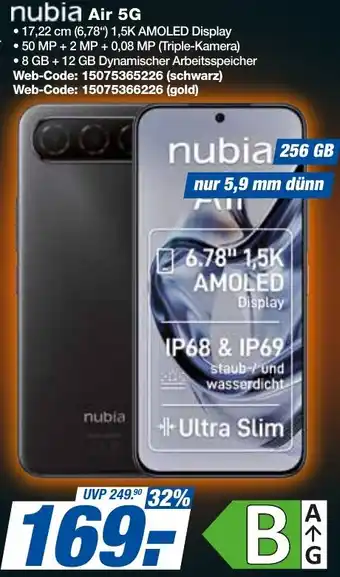 expert Techno Land nubia Air 5G Angebot