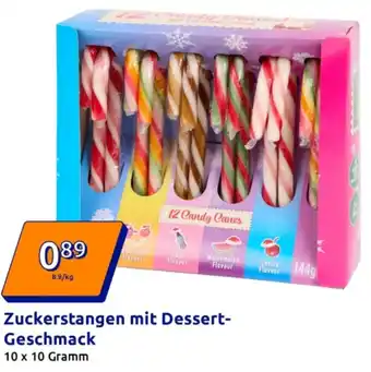 Action Zuckerstangen mit Dessert Geschmack Angebot