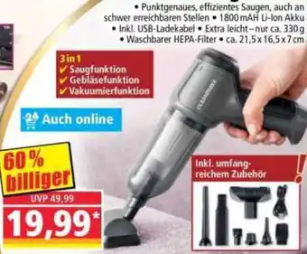 Norma Cleanmaxx Akkusauger 3 in 1 Angebot