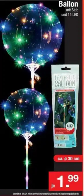 Zimmermann Ballon mit Stab Angebot