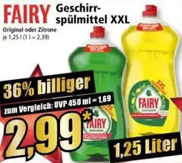 Norma FAIRY Geschirr Spülmittel XXL Angebot