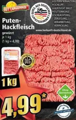 Norma GUT LANGENHOF Puten Hackfleisch Angebot
