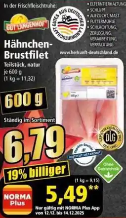 Norma GUT LANGENHOF Hähnchen Brustfilet Angebot