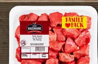 REWE Center Unsere Hausmarke Rinder-Gulasch XXL Angebot