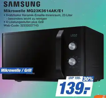 K+B Expert SAMSUNG Mikrowelle MG23K3614AK/E1 Angebot