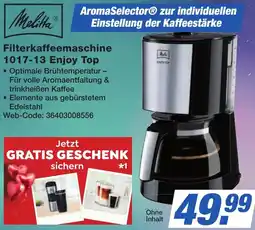 K+B Expert Melitta Filterkaffeemaschine 1017-13 Enjoy Top Angebot