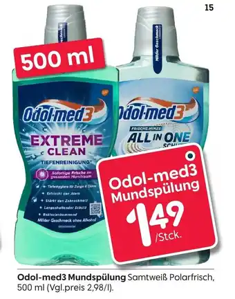 Rusta Odol med 3 Mundspülung 500ml Angebot