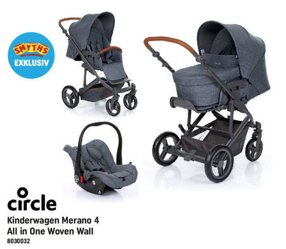 Circle Kinderwagen Merano 4 All in One Woven Wall Angebot bei Smyths Toys
