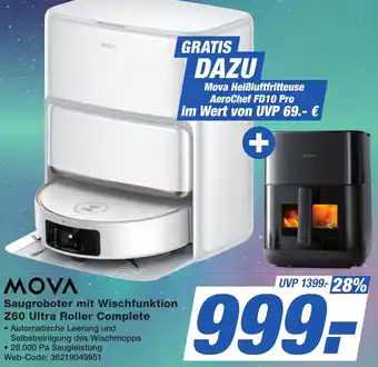 K+B Expert MOVA Saugroboter mit Wischfunktion Z60 Ultra Roller Complete Angebot