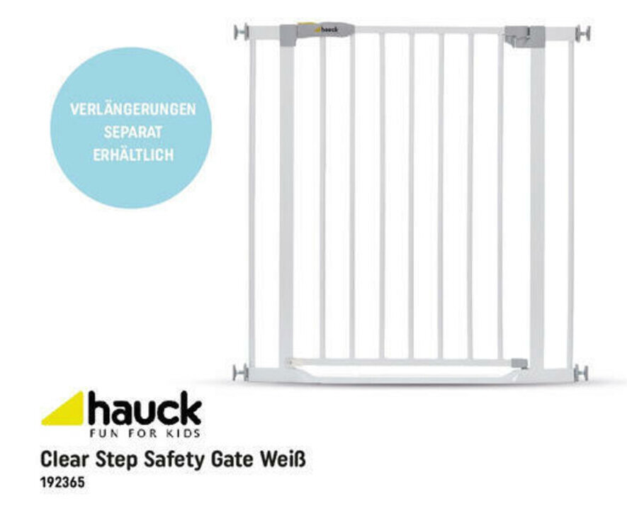 Hauck Fun for Kids Clear Step Safety Gate Weiß Angebot bei Smyths Toys
