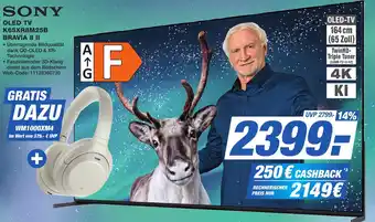 K+B Expert SONY OLED TV K65XR8M25B BRAVIA 8 II Angebot