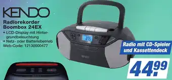 K+B Expert KENDO Radiorekorder Boombox 24EX Angebot