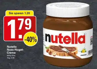 WEZ Nutella Nuss Nugat Creme 450g Angebot