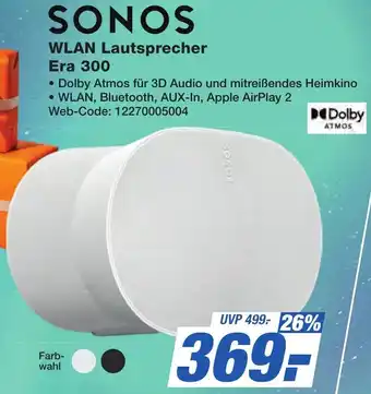 K+B Expert SONOS WLAN Lautsprecher Era 300 Angebot