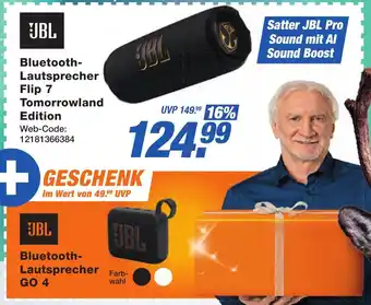 K+B Expert JBL Bluetooth Lautsprecher Flip 7 Tomorrowland Edition Angebot