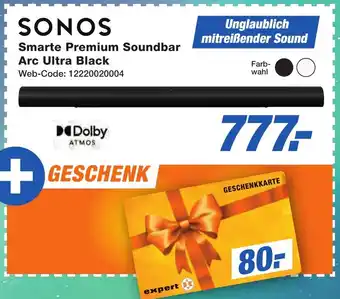 K+B Expert SONOS Smarte Premium Soundbar Arc Ultra Black Angebot