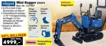 Norma Scheppach Mini-Bagger EXC815 Angebot