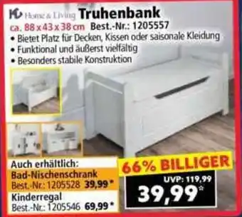 Norma Home & Living Truhenbank Angebot
