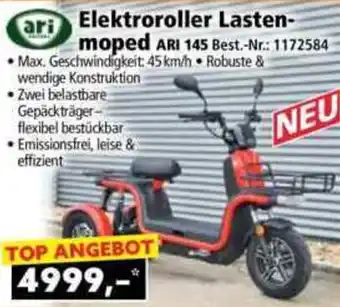 Norma Elektroroller Lastenmoped ARI 145 Angebot