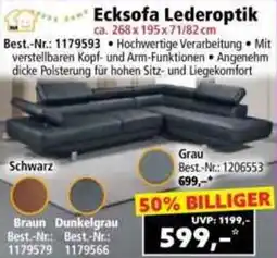 Norma Ecksofa Lederoptik Angebot