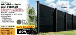 Norma WPC-Sichtschutzzaun CORTADO Angebot