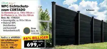 Norma WPC-Sichtschutzzaun CORTADO Angebot
