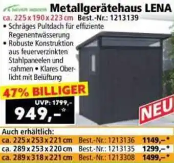Norma Metallgerätehaus LENA Angebot