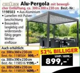 Norma Alu Pergola Angebot