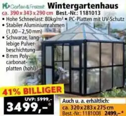 Norma Garten & Freizeit Wintergartenhaus Angebot