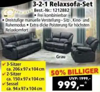 Norma 3-2-1 Relaxsofa-Set Angebot