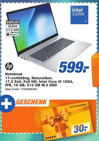 K+B Expert hp Notebook 17-cn4556ng, Natursilber Angebot