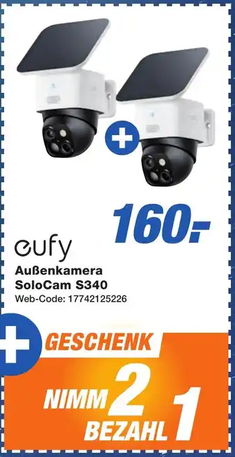 K+B Expert eufy Außenkamera SoloCam S340 Angebot