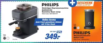 K+B Expert PHILIPS Siebträger-Espressomaschine BAR320/60 Baristina Bean swap Angebot