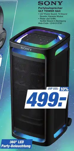 K+B Expert SONY Partylautsprecher ULT TOWER 9AC Angebot