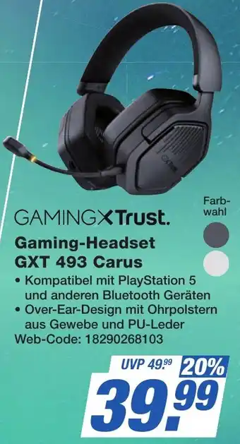 K+B Expert GAMINGXTrust Gaming-Headset GXT 493 Carus Angebot