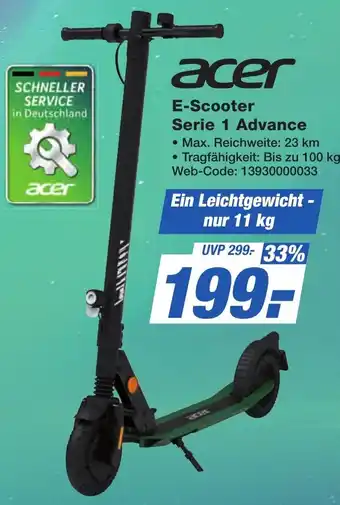 K+B Expert acer E-Scooter Serie 1 Advance Angebot