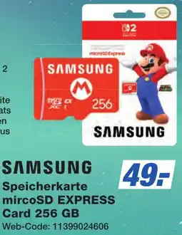 K+B Expert SAMSUNG Speicherkarte mircoSD EXPRESS Card 256 GB Angebot