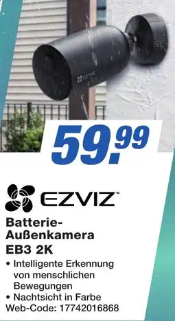 K+B Expert EZVIZ Batterie Außenkamera EB3 2K Angebot
