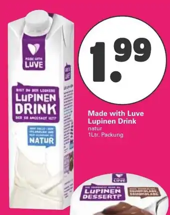 WEZ Made with Luve Lupinen Drink 1L Angebot