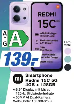 K+B Expert Smartphone Redmi 15C 5G 4GB + 128GB Angebot