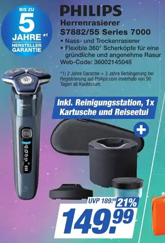 K+B Expert PHILIPS Herrenrasierer S7882/55 Series 7000 Angebot