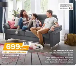 Möbel Kraft Sofa 3-sitzig xl Angebot