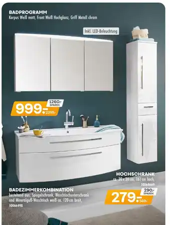 Möbel Kraft Badezimmerkombination Angebot