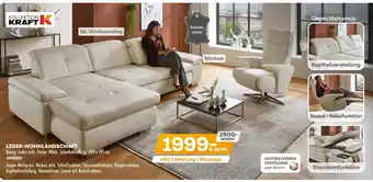 Möbel Kraft Kollektion kraft leder-wohnlandschaft Angebot