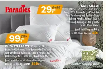 Möbel Kraft Paradies kopfkissen softy-kosmo plus bio Angebot